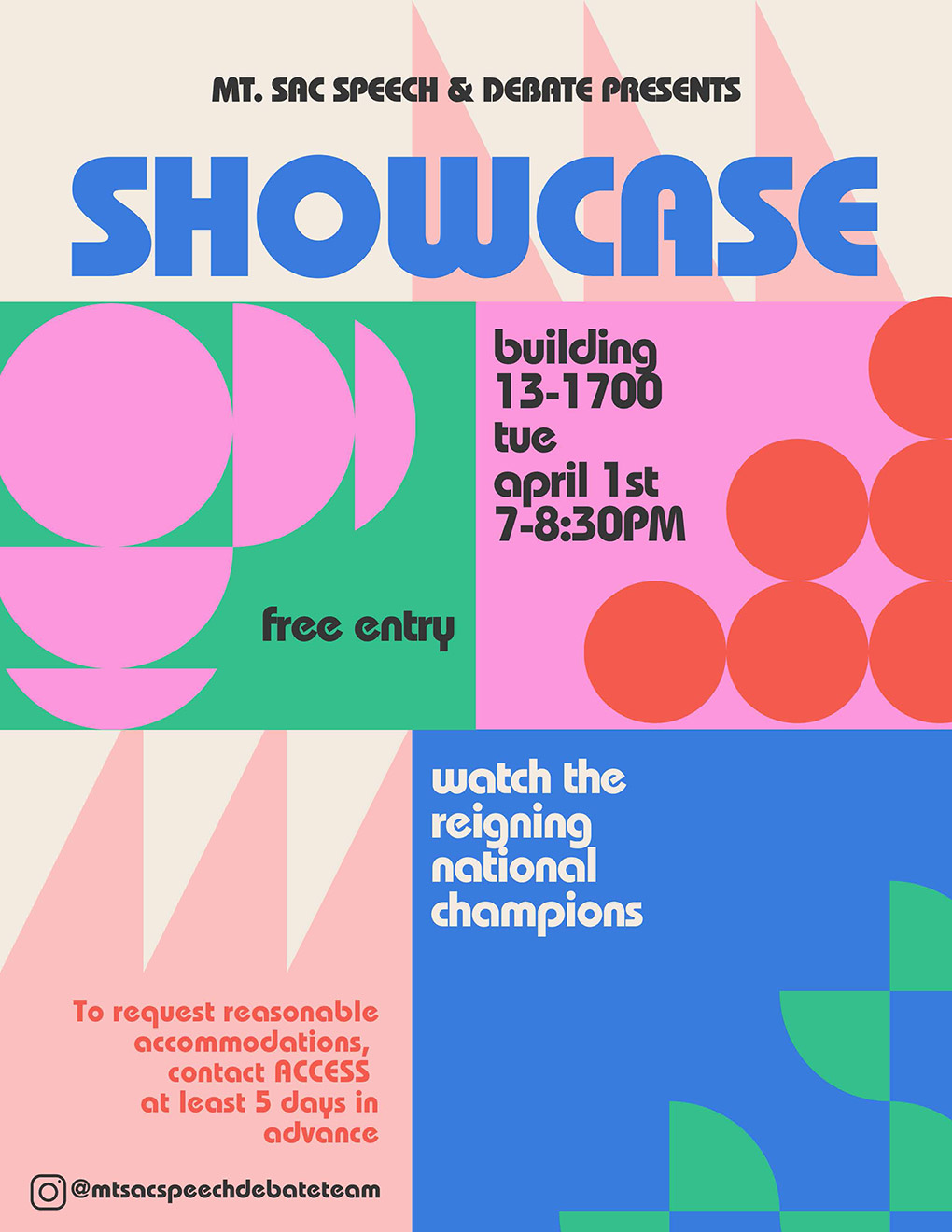Spring Speech Showcase