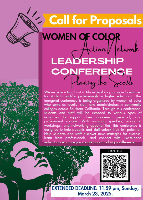 WORKSHOP PROPOSAL DEADLINE EXTENDED: Women of Color Action Network Conference