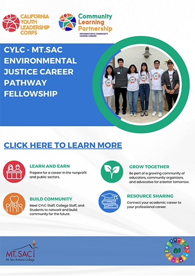 CYLC - MT.SAC ENVIRONMENTAL JUSTICE CAREER PATHWAY FELLOWSHIP