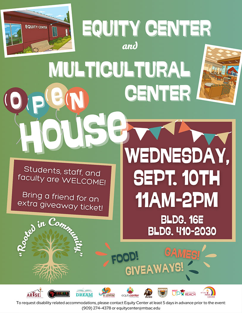Fall Open House: Equity Center and Multicultural Center