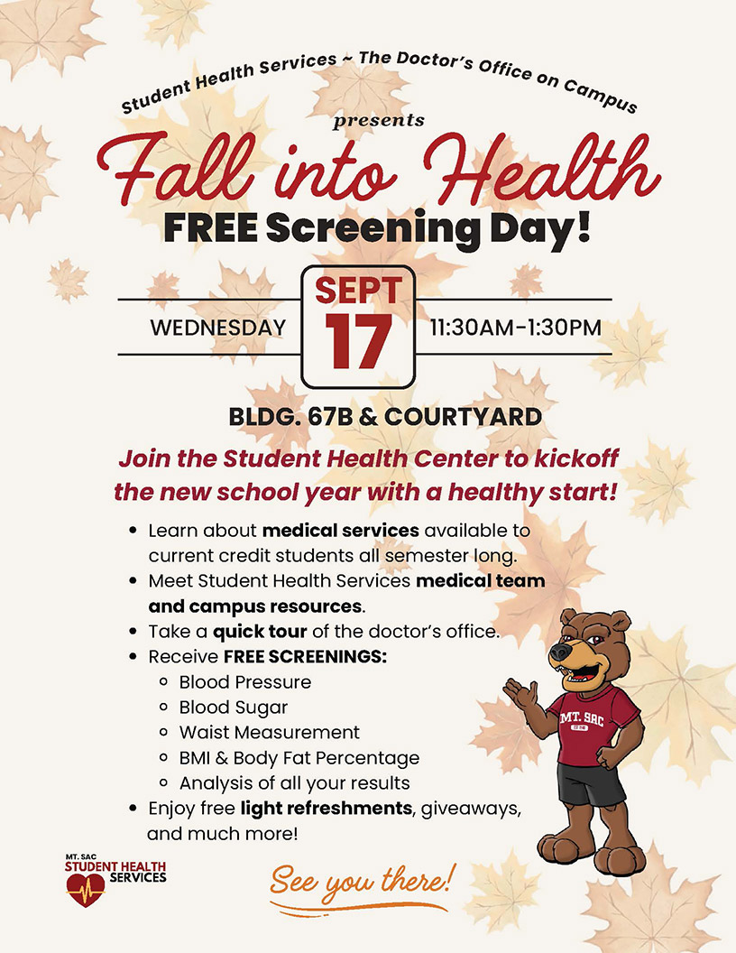 Fall Into Health: Free Screening Day!