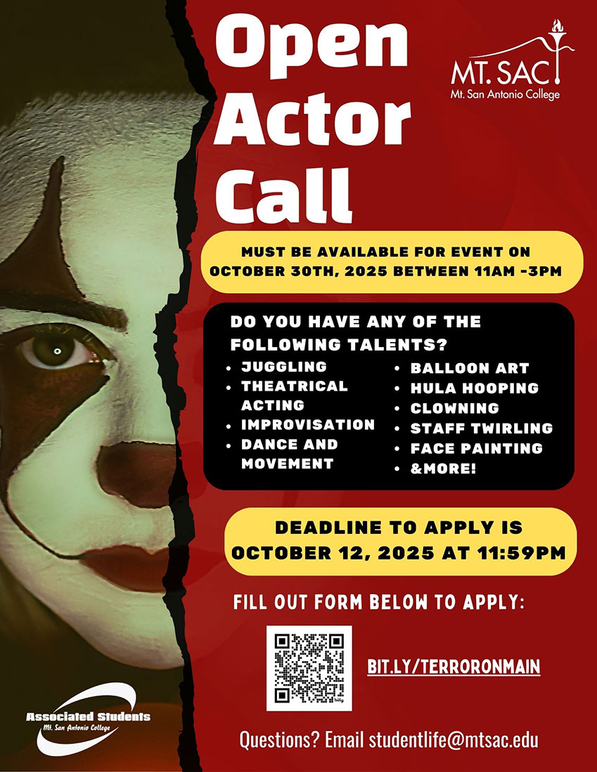 AS Terror on Main Street - Scare Actor Call