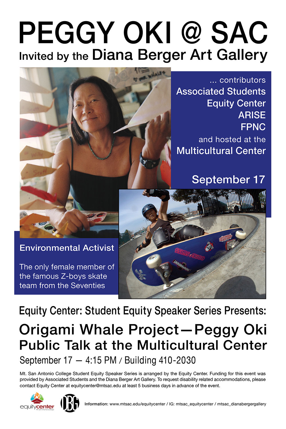 Equity Speaker Series: Peggy Oki (Environmental Activist, Artist, Skateboarder, and Surfer)