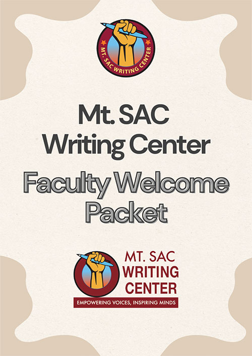 Writing Center Faculty Welcome Packet