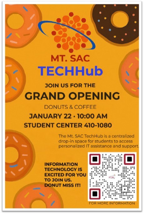 TechHub Grand Opening | Jan 22 at 10 a.m. | Student Center, Room 1080