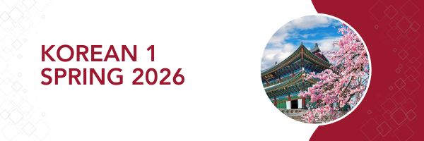 Korean 1 Spring 2026