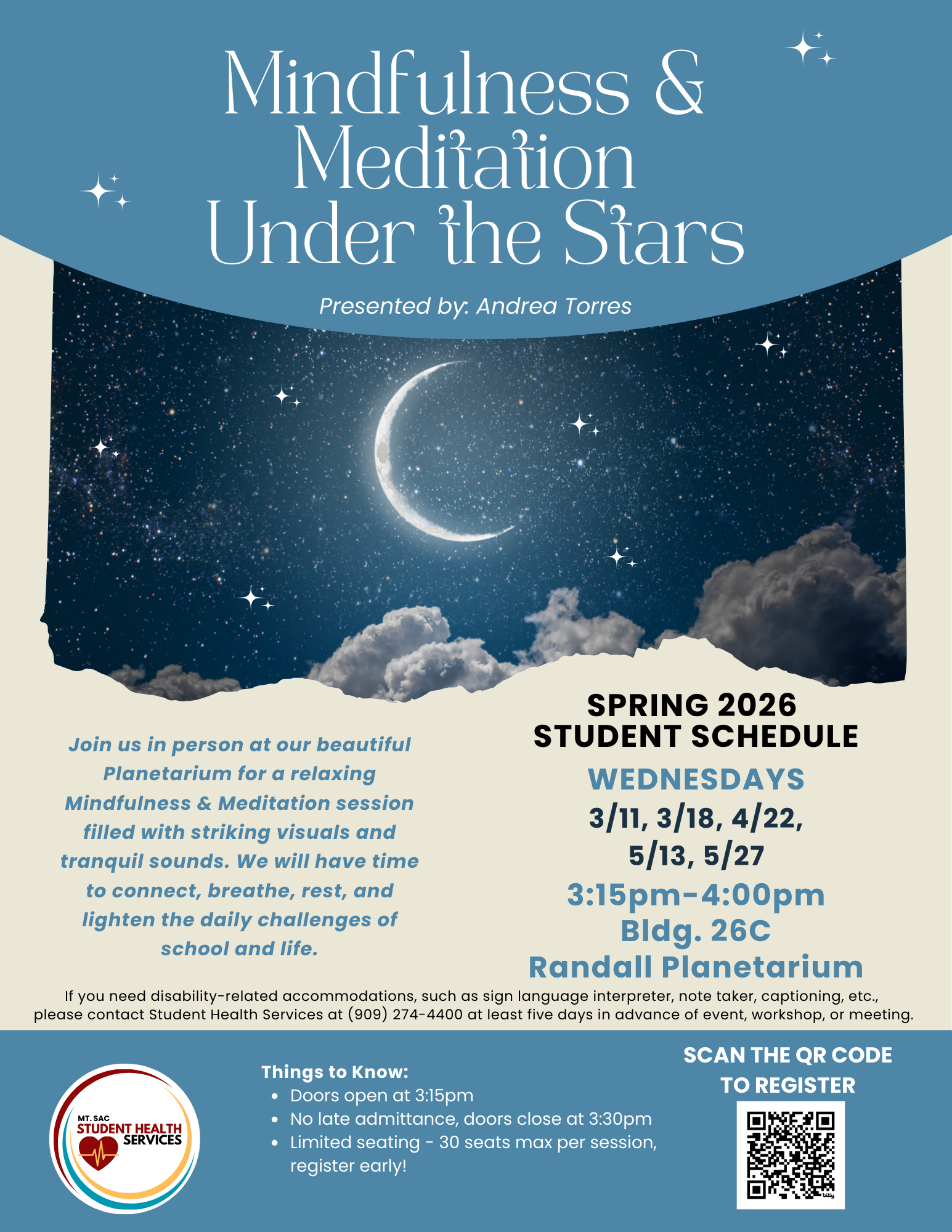 mindfulness meditation flyer
