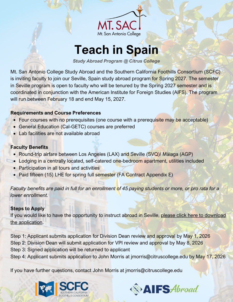 teach in spain