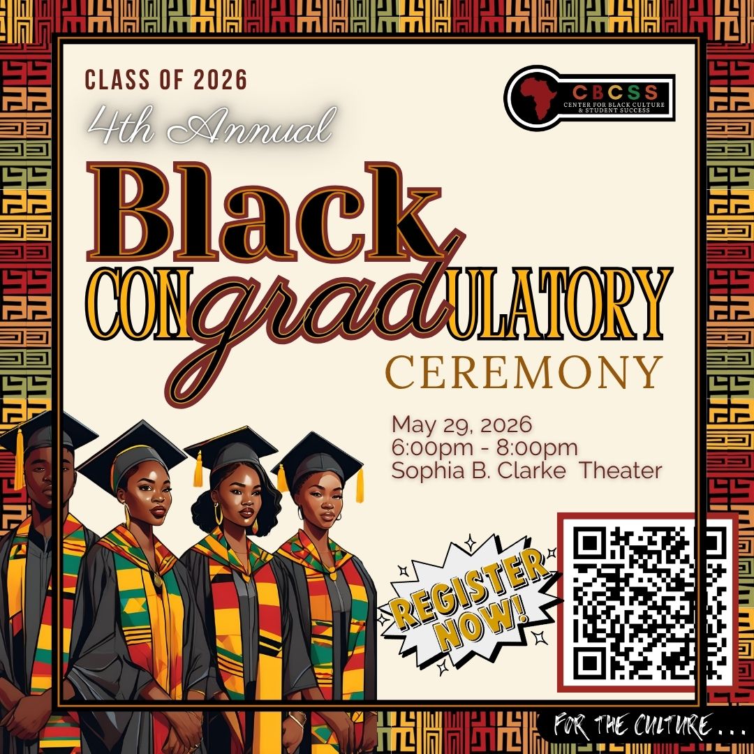 black grad flyer