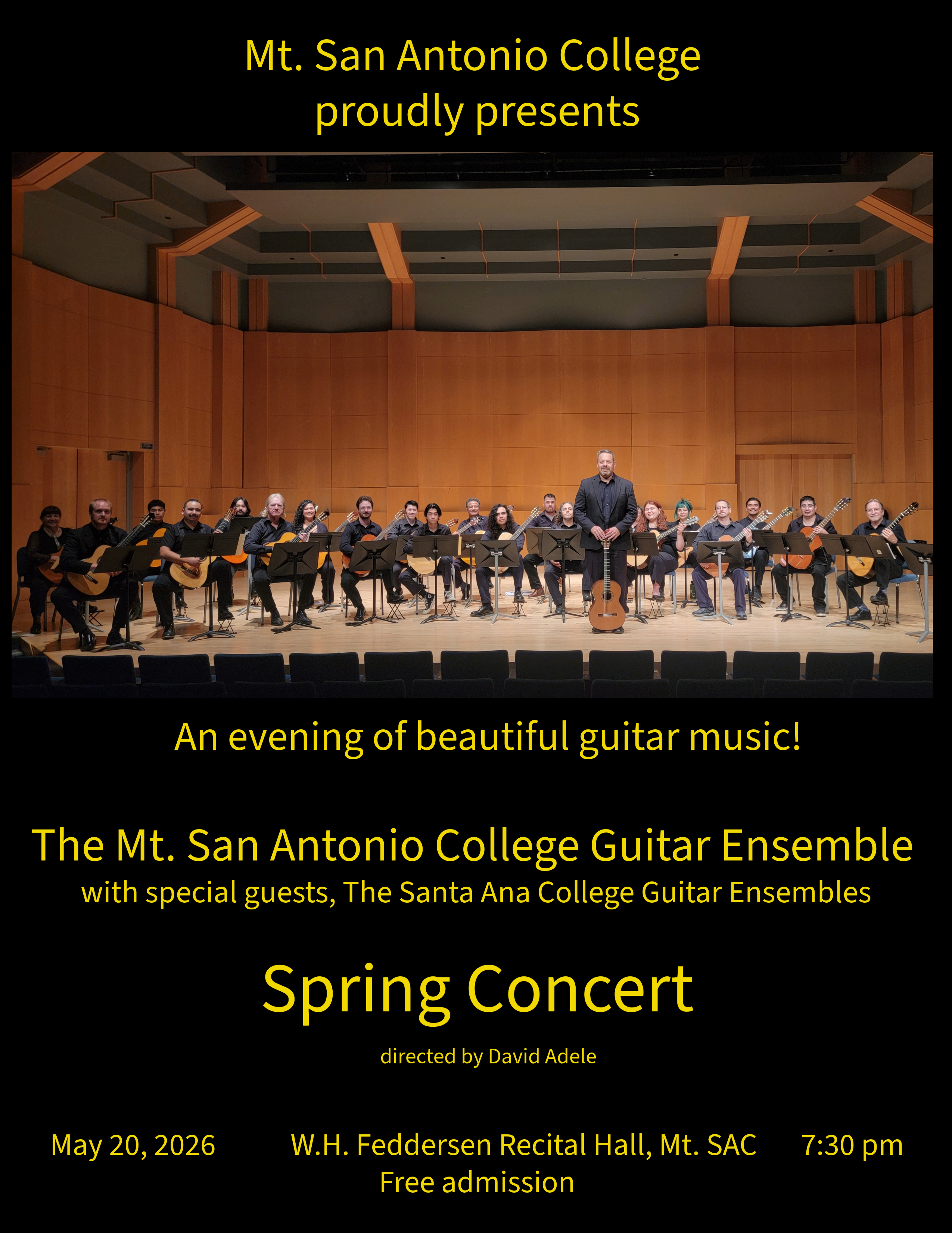 guitar recital flyer