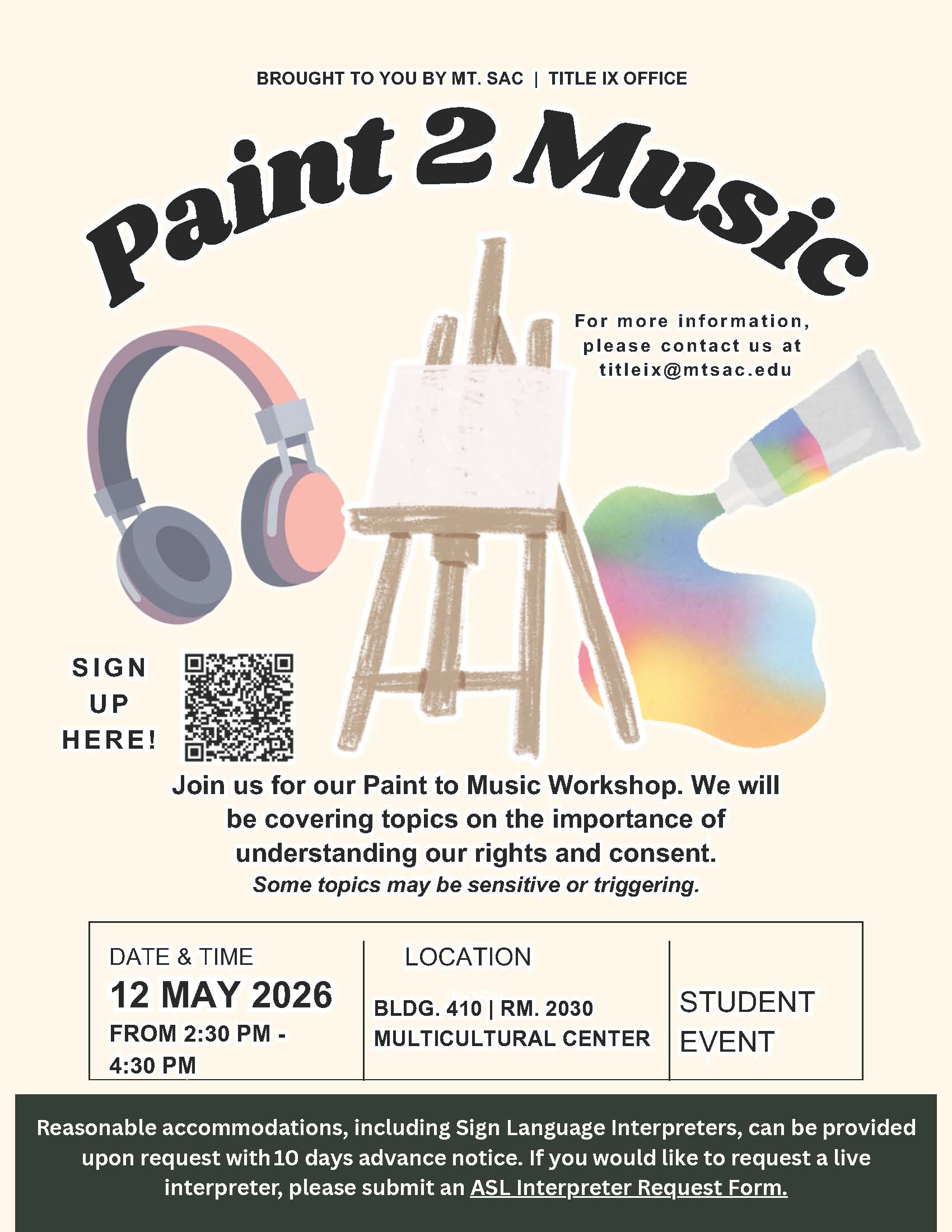 paint to music flyer