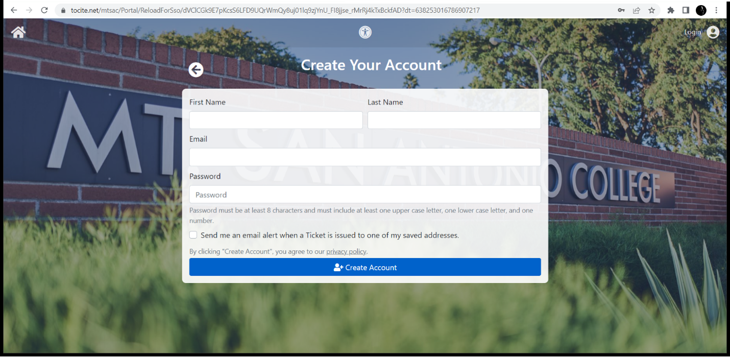 Step 4: Insert your Account Details