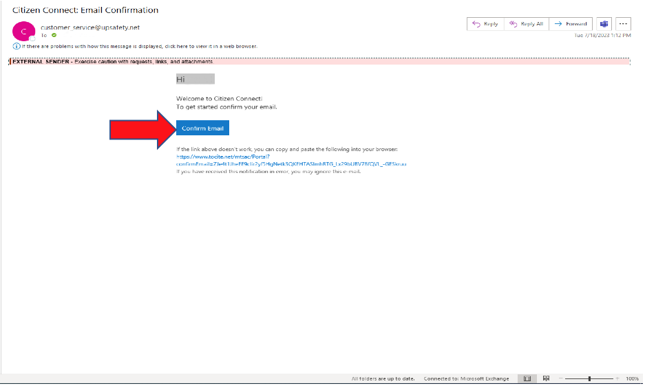 Step 8: Click Confirm Email