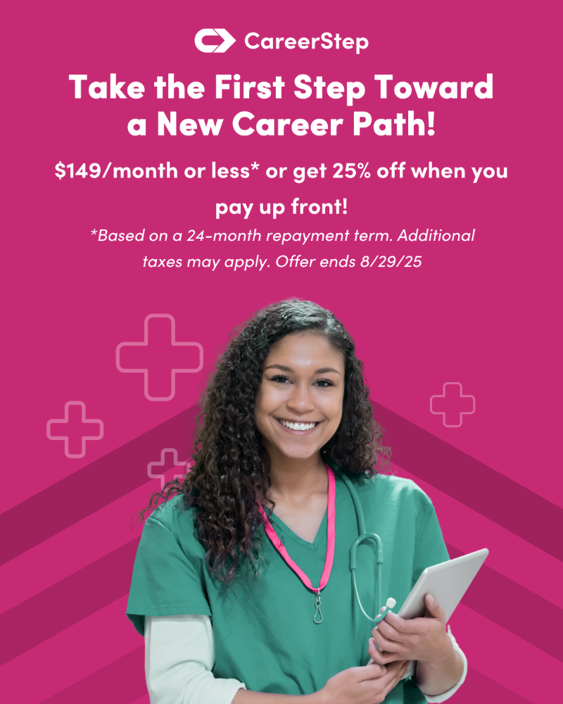 Take the first step toward a new career path! $149/month or less or get 25% off when you pay up front!