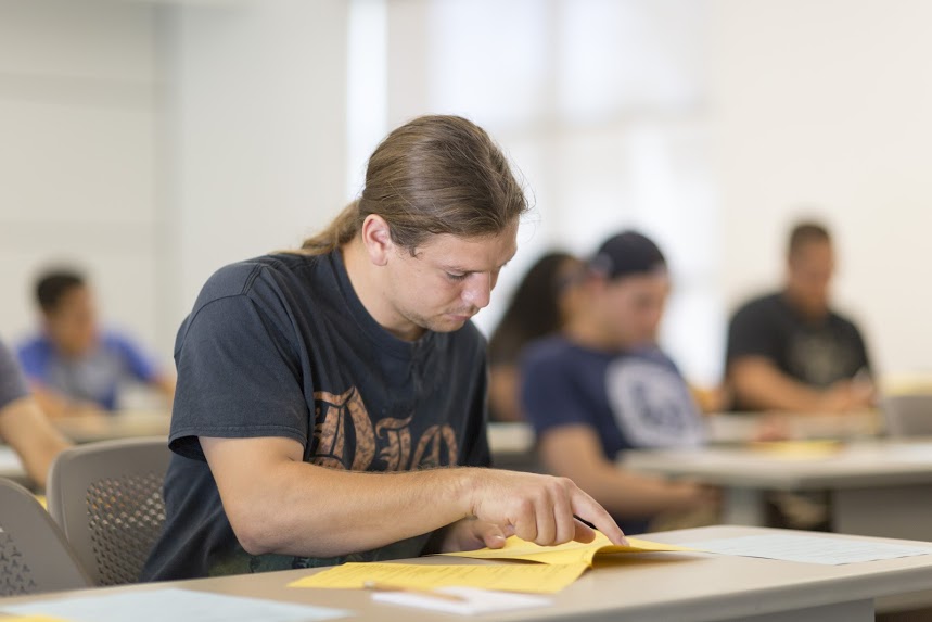 A STEP student in a study session