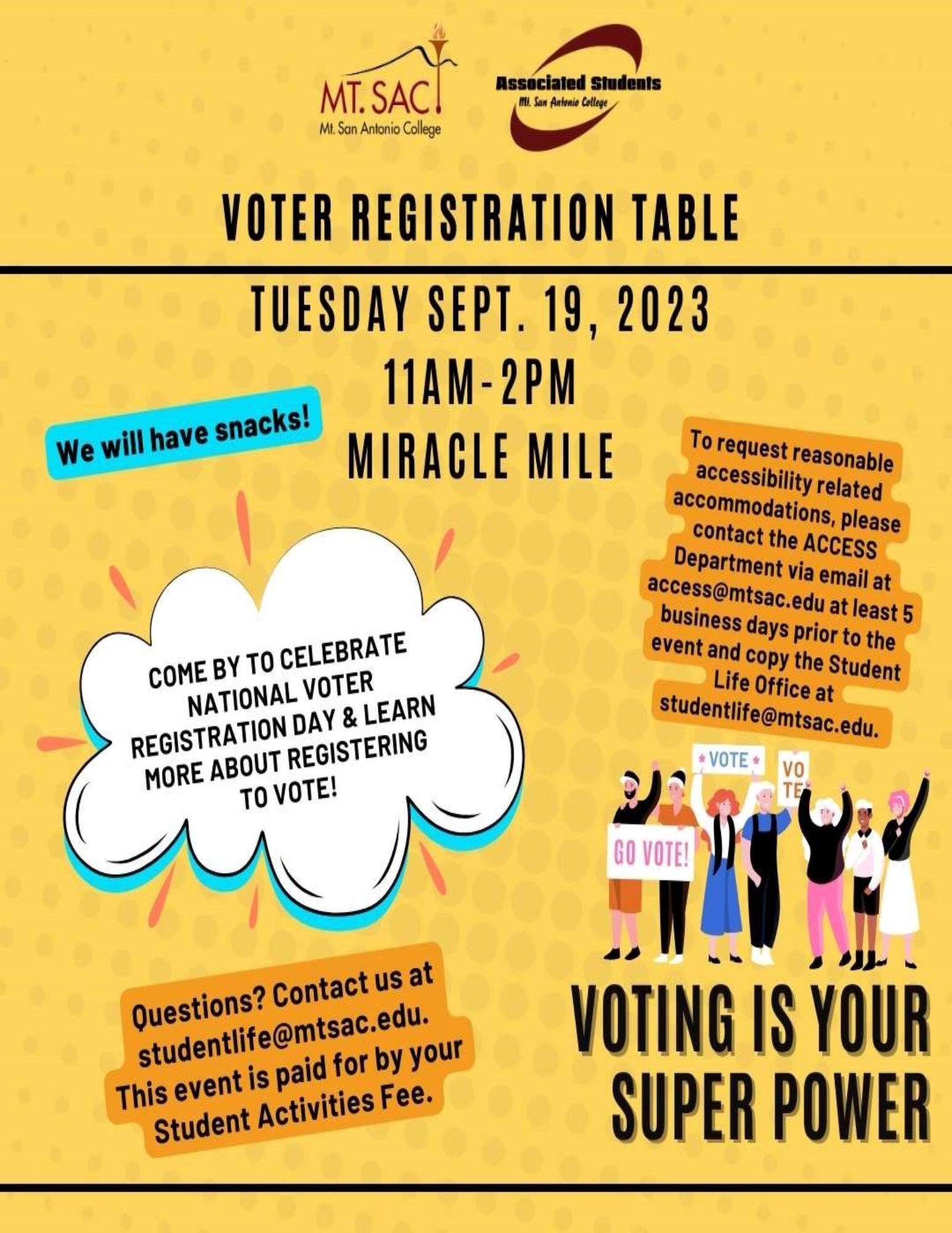AS Voter Reg and Ed