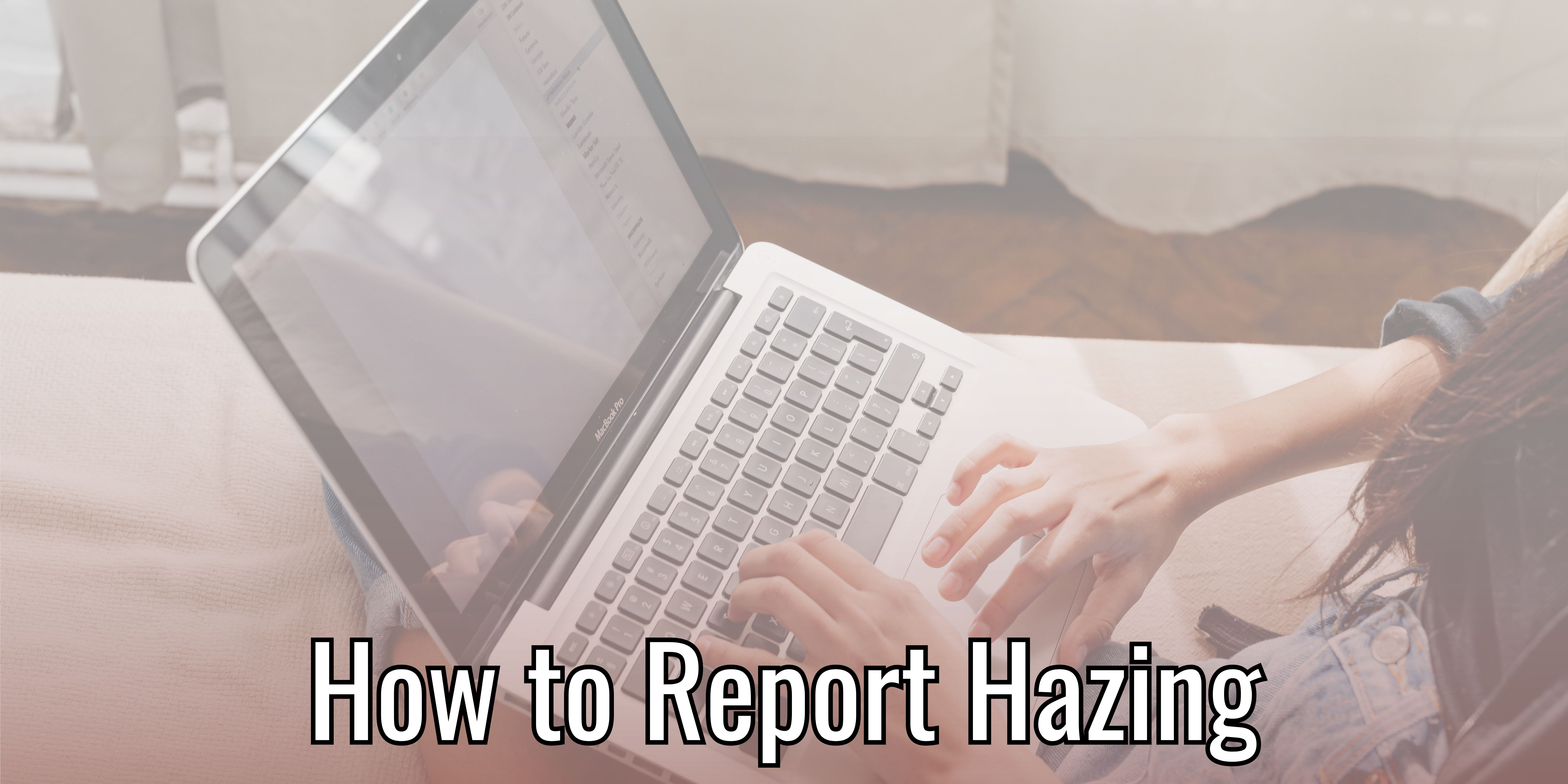 Reporting Hazing Banner