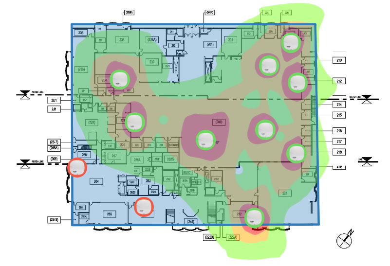 Wifi coverage in Building 6 upper level