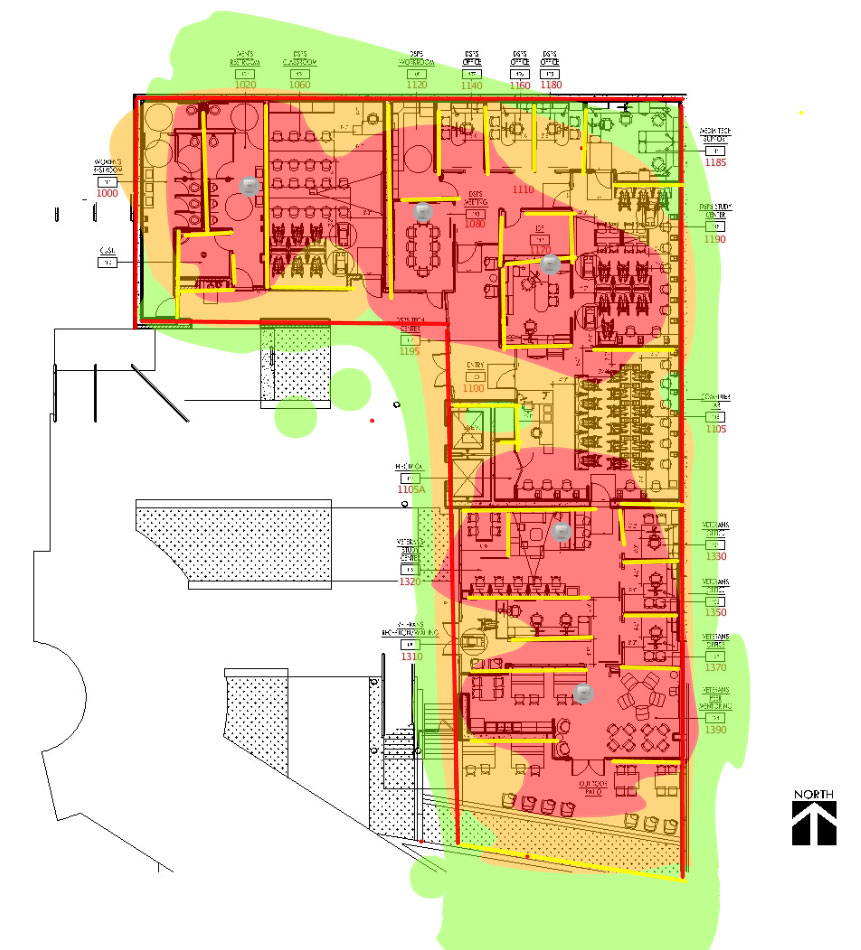 Wifi coverage in Building 9E lower level
