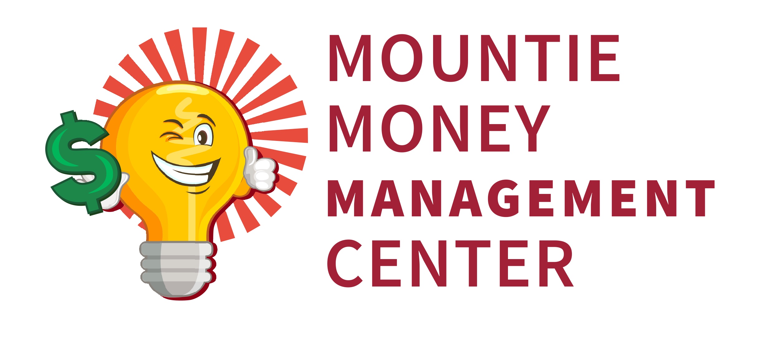 light bulb with money management center logo