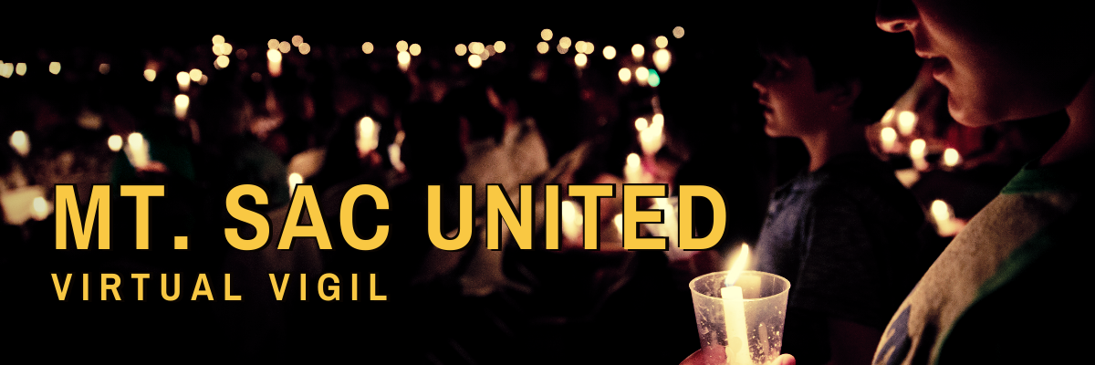 Mt. SAC United: A Virtual Vigil with candles