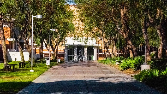 Students walking to class