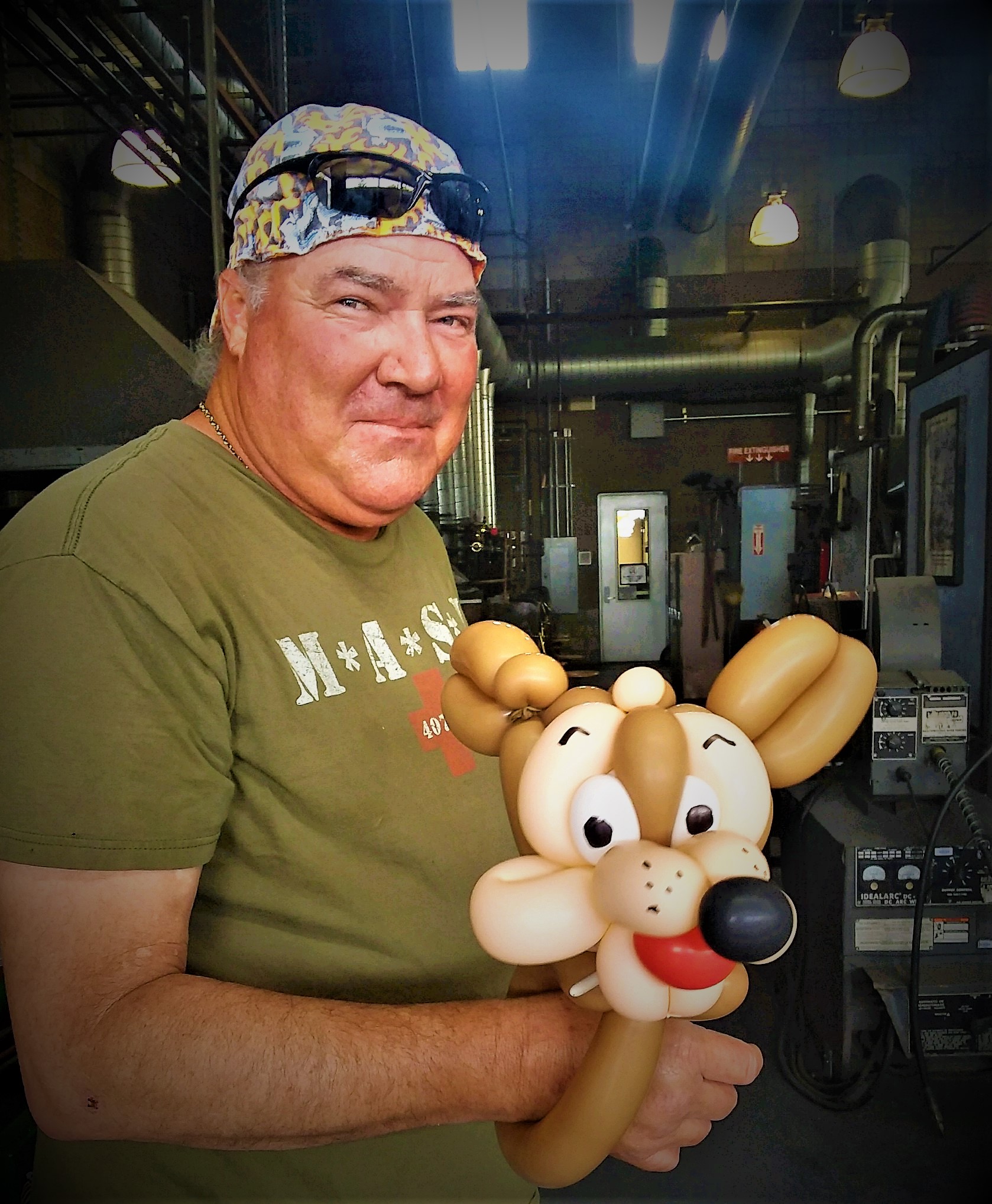 Brian Mulick in the welding shop