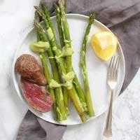 Roasted Asparagus With Avocado Hollandaise