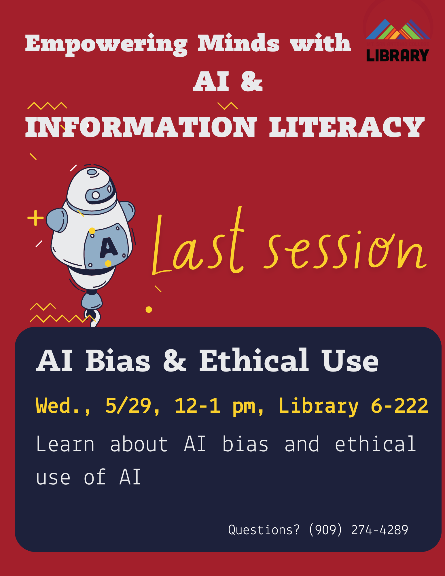 AI and Information Literacy 3-session Series